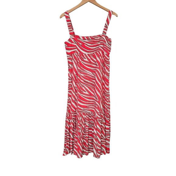 Women's - MICHAEL Michael Kors Animal Print Midi Sundress, Size Small - Picture 8 of 10